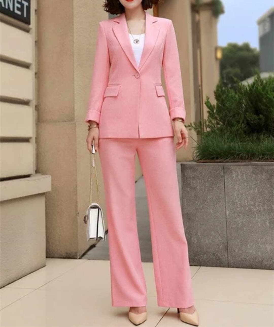 Buy Pink Suit for Women/two Piece Suit/top/womens Suit/womens Suit  Set/wedding Suit/ Womens Coats Suit Set Online in India 