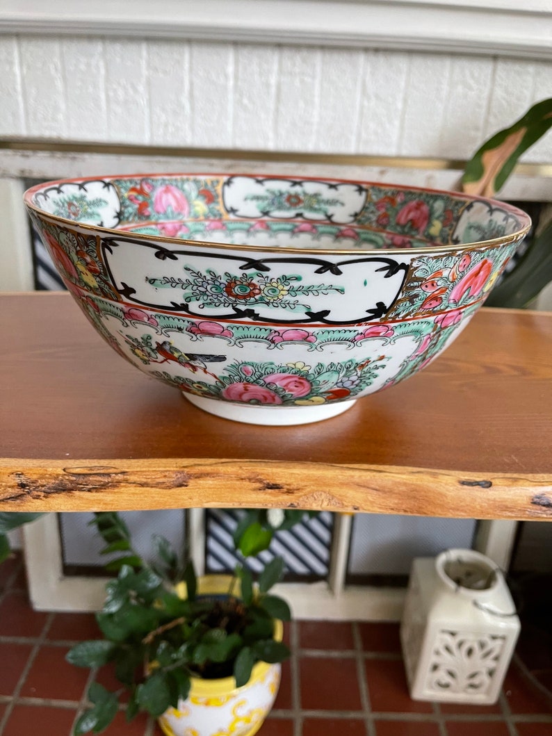 Japanese Porcelain Ware Bowl Hand Painted in Hong Kong Etsy