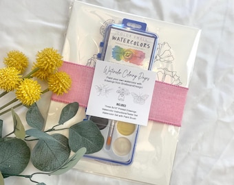 Spring-Themed Watercolor Paint Kit | DIY Painting Set for Beginners & Adults | Relaxing Craft or Creative Gift | Watercolor Set Adults
