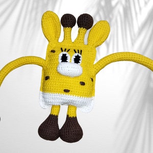 CROCHEN PATTERN giraffe Fidget toy kids, Stretchable sensory toy Stroller  Montessori toy for newborn, Toddler Birthday gift, Christmas gift