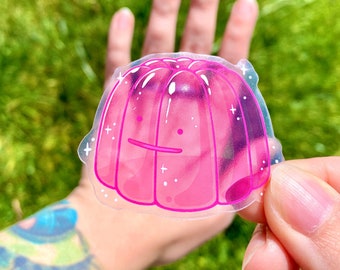 Mimic Jello Sticker: Transparent Waterproof Art