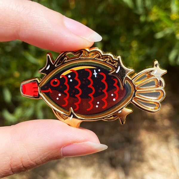 Soy Sauce Fish Pin - Enamel Pin - Asian Food - Sushi - Soy Sauce