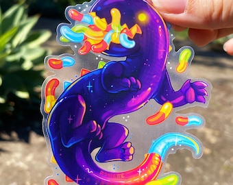 Gummy Worm Monster Sticker: Transparent Candy Gore Sticker - Human Made