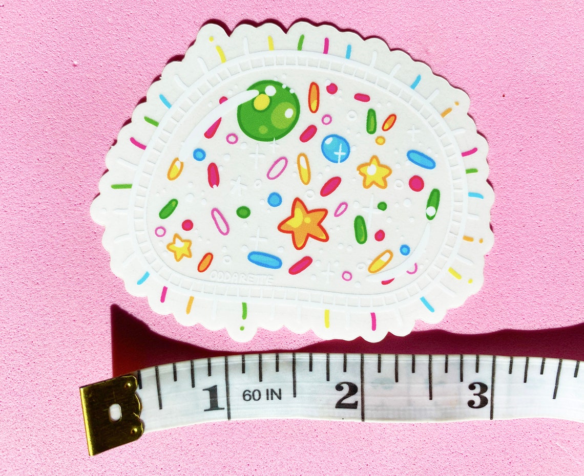 Sprinkle Amoeba Sticker: Kawaii Pink Cell, Microbiology Art - Etsy