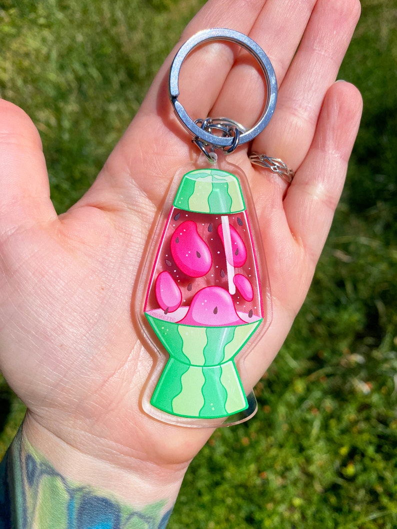 Lava Lamp Keychains - Acrylic Keychain - Waterproof - Retro Nostalgia ...