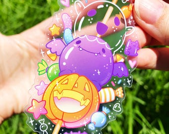 Spooky Halloween Dango Sticker: Japanese Dessert, Waterproof Art