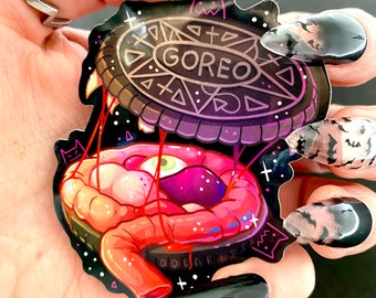 Goreo Sticker: Weird Food Monster Cookie - Waterproof Art