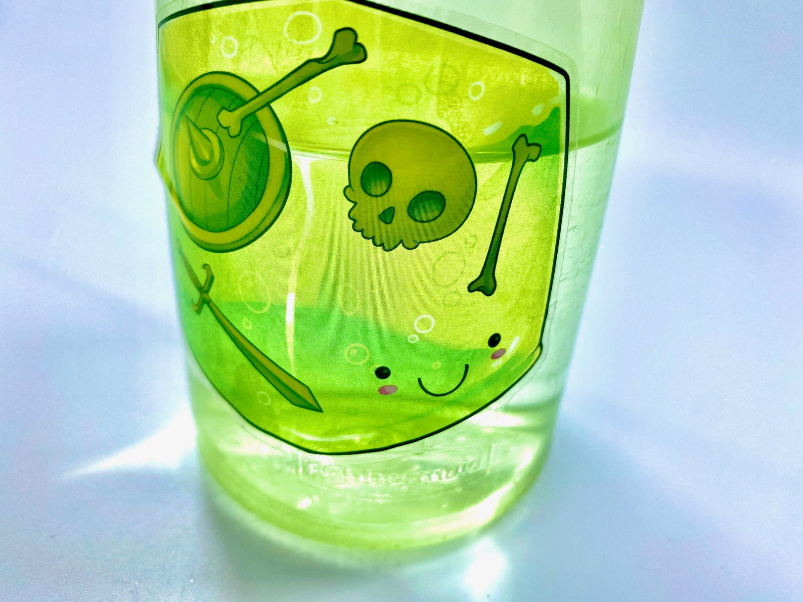 Gelatinous Cube Sticker Transparent Waterproof Vinyl Etsy