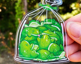 Gummy Frogs Sticker – Transparent Die Cut Sticker