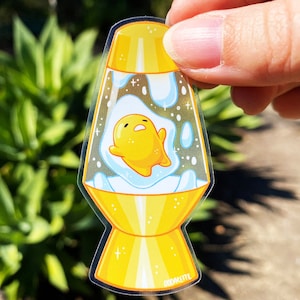 Egg Lava Lamp Sticker - Transparent Stickers - Depressed Egg