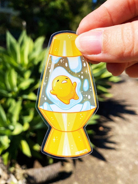 Egg Lava Lamp Sticker - Transparent Stickers - Depressed Egg