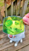 Gelatinous Cube Sticker: Transparent Dungeons and Dragons Art