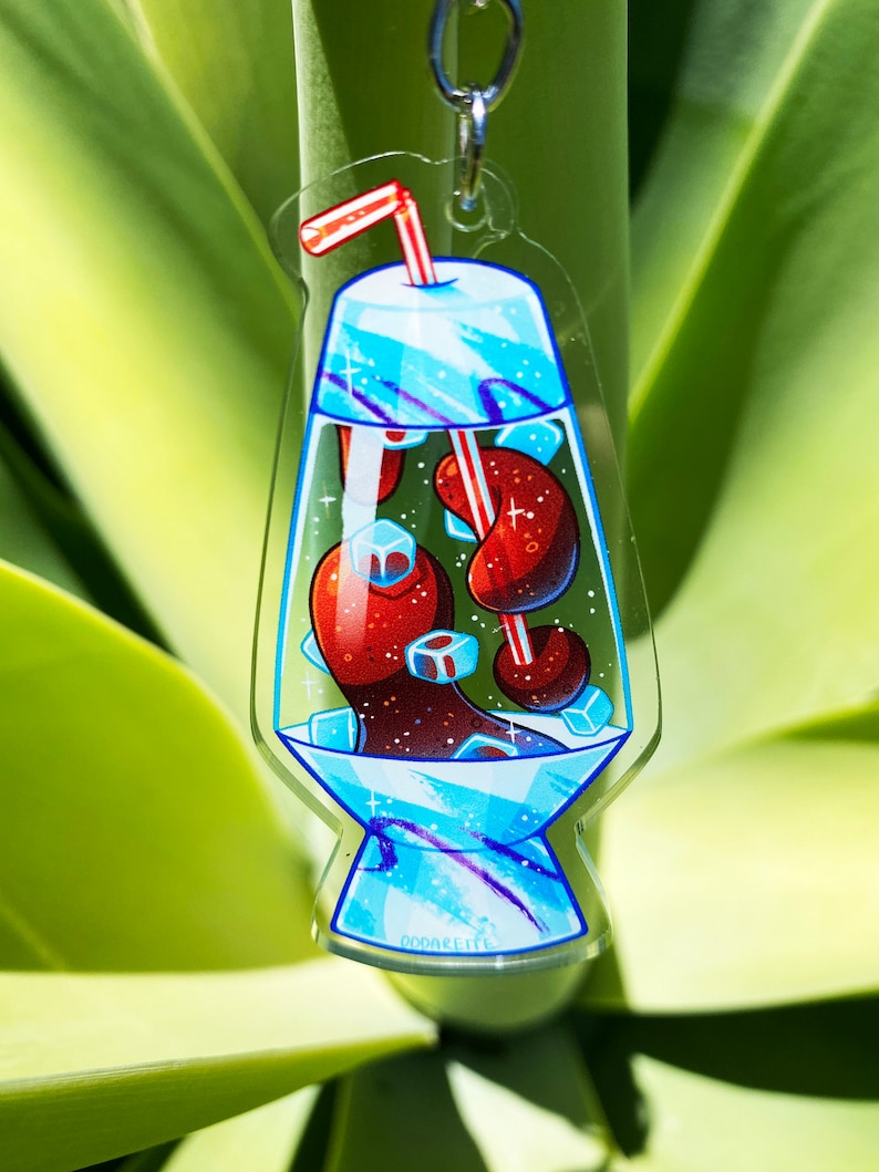 90s Lava Lamp Acrylic Keychain: Retro Nostalgia - Etsy