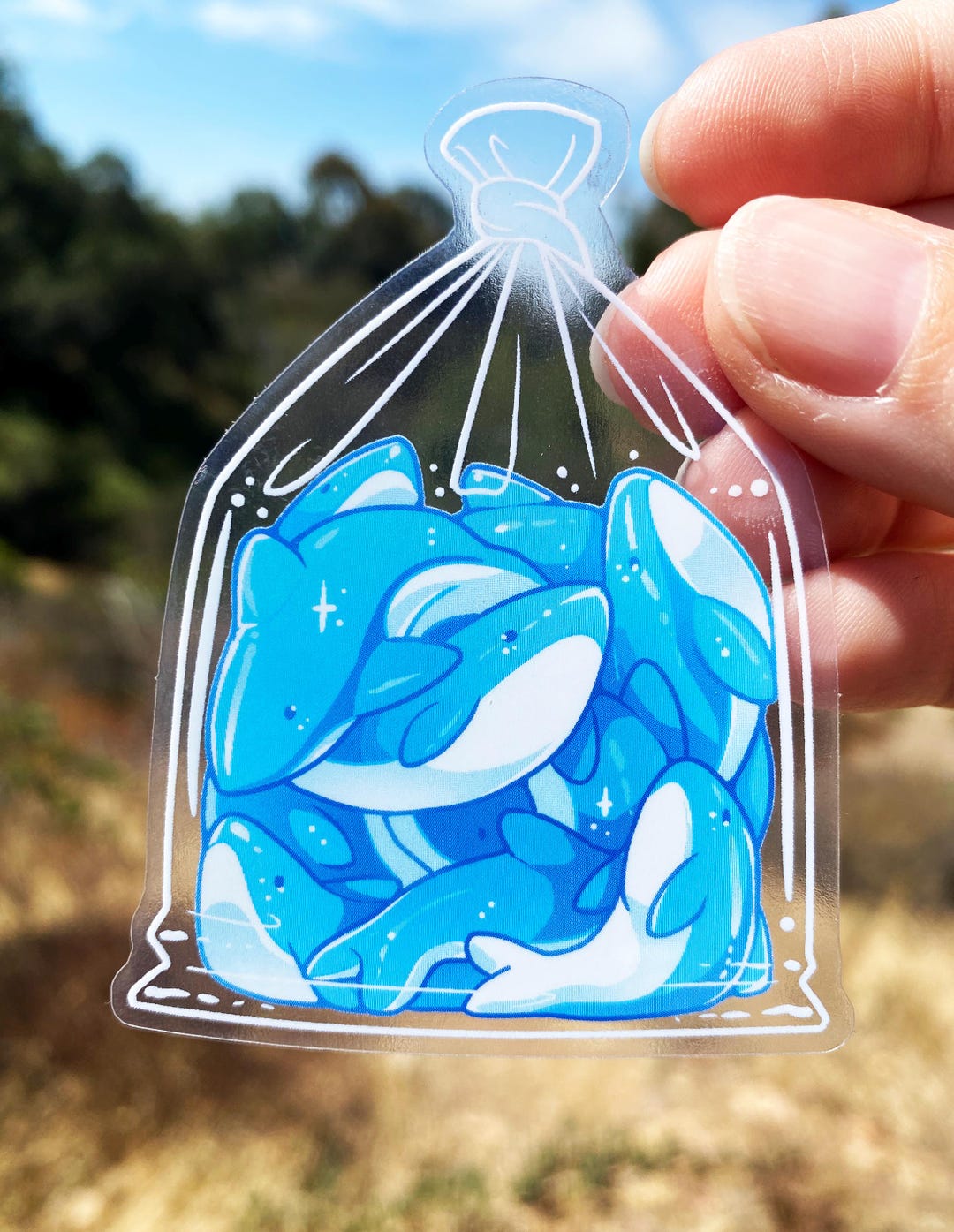 Gummy Sharks Sticker: Transparent Die Cut - Waterproof - Etsy