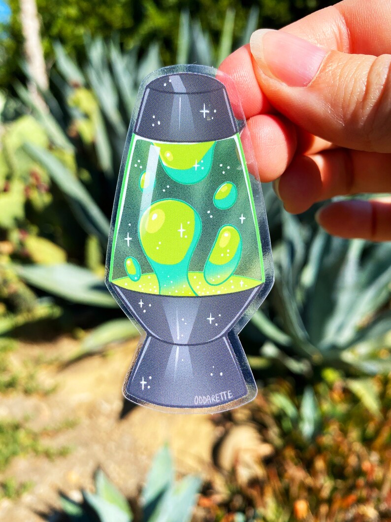 Vintage Lava Lamp Stickers: Transparent Waterproof Retro Art - Etsy