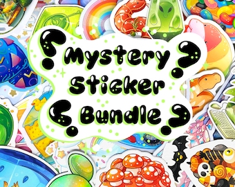 Mystery Sticker Grab Bag – Waterproof Vinyl Decals, Laptop Stickers