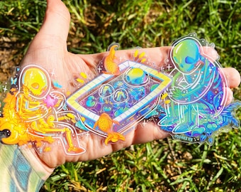 Gentle Spirits Transparent Stickers: Original Ethereal Characters - Human Made