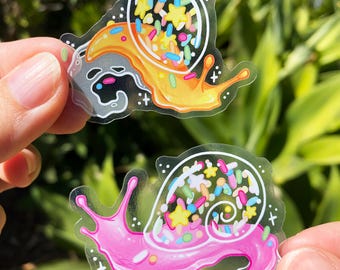 Sprinkle Snails Stickers: Waterproof Gastropod Art - Human Made
