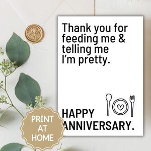 Carte d'anniversaire pour lui Carte d'anniversaire drôle pour mari reconnaissant pour vous Carte à imprimer cadeau pour mari Jolie carte pour fiancé Pour le 1er