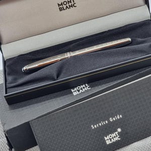 Montblanc 144 Solitaire Doue grey Cap Füllfederhalter - 18k Medium Feder
