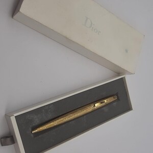 万年筆　ビンテージ　クリスチャンディオール　シルバー925 K14 Christian Dior Pen - Etsy