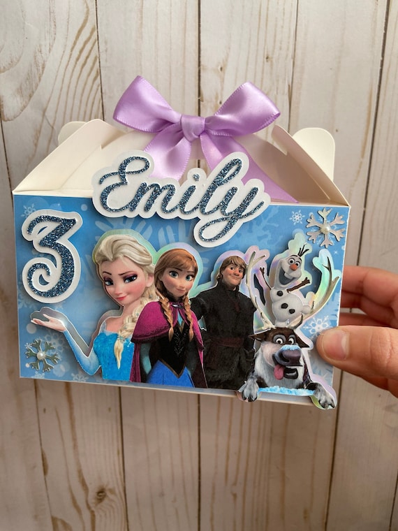 12 Frozen Gable Boxes Frozen Themed Party Decor Ana Elsa Etsy
