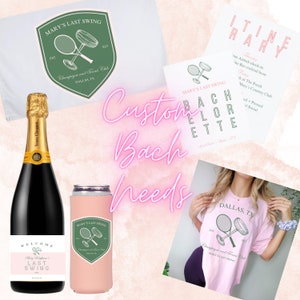 Custom Tennis Bachelorette Party Kit