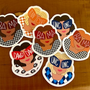 College Heads- Tennessee, Alabama, USC, UNC