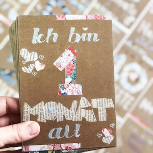 Monatskarten, Meilensteinkarten für das erste Baby-Jahr