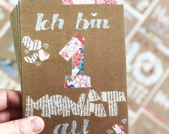 Carte mensili, carte cardine per il primo anno del bambino
