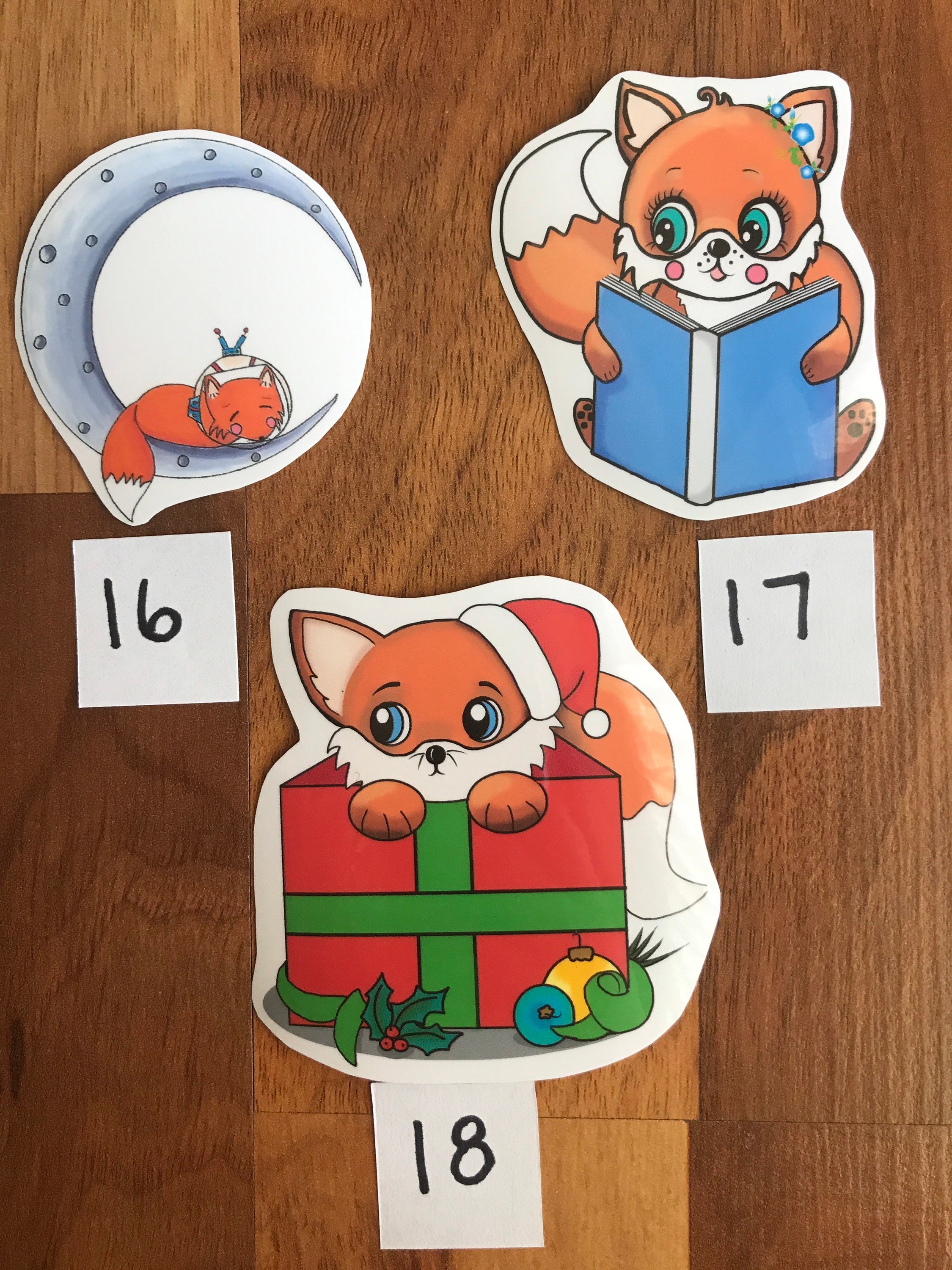 Fox Sticker Pack, Cute Animal Decal, Waterproof Vinyl Decal for Laptops ...