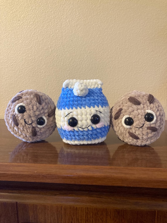 Cookies and Milk Crochet Plushies
