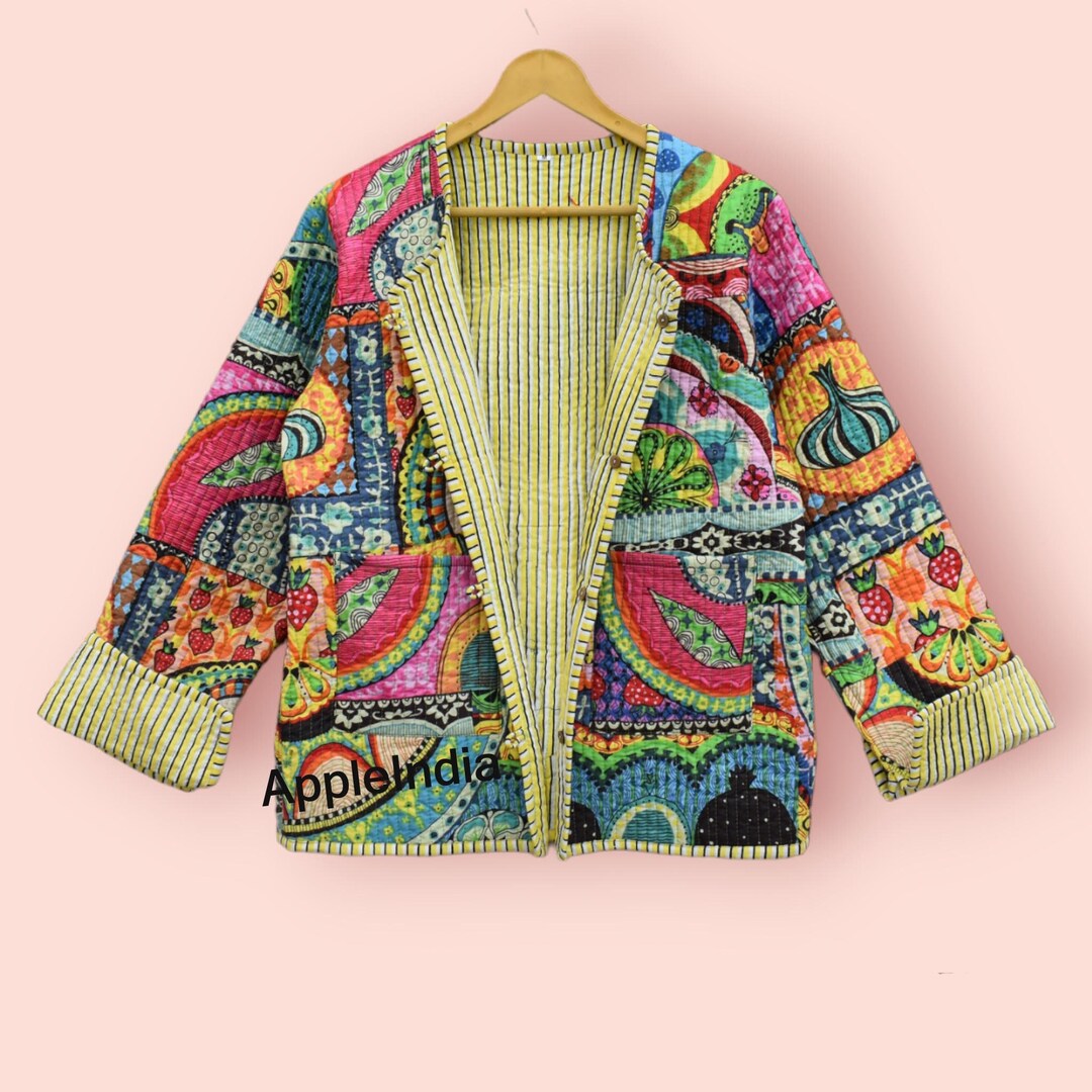 Clio Vintage Floral Reversible Quilted Jacket