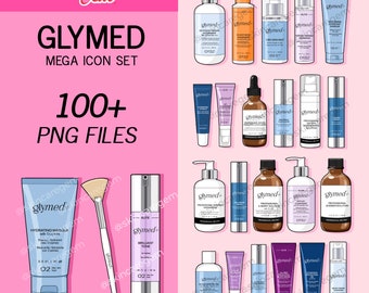 Glymed Product Illustration , PNG files , Esthetician, Beauty, Aesthetician, Spa
