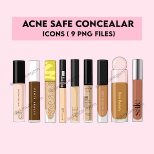 9 CONCEALER ICONS (instant download)