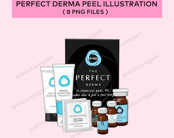 PERFECT DERMA PEEL illustration (instant download)