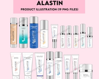 19 ALASTIN SKINCARE ILLUSTRATIONS   (instant download)