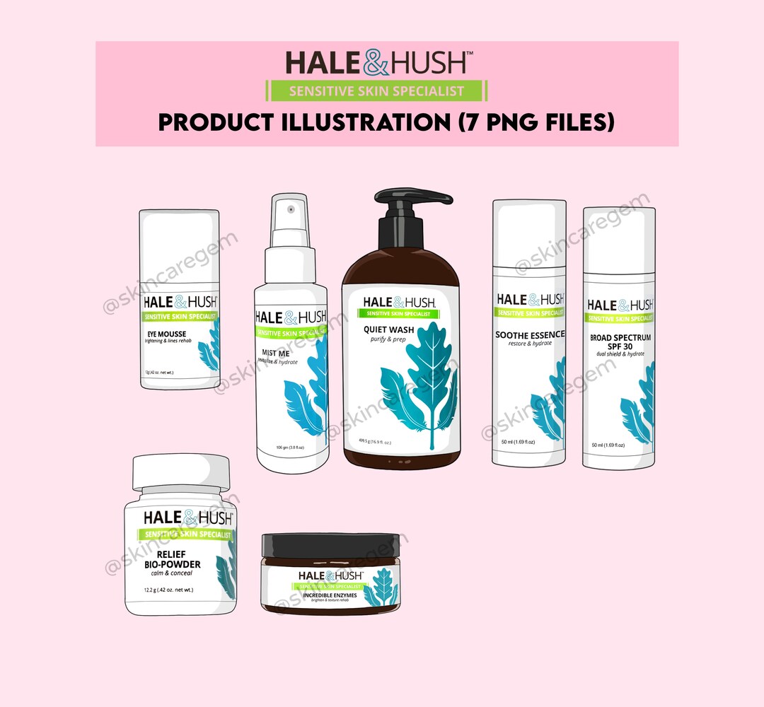 7 HALE AND HUSH Illustration instant Download Etsy