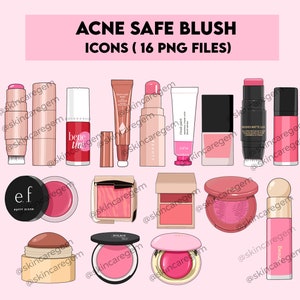 16 BLUSH ICONS (instant download)