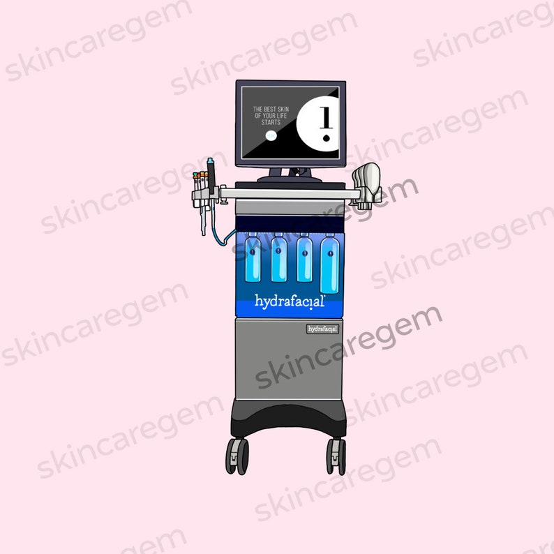 HYDRAFACIAL ILLUSTRATION instant Download (Download Now) - Etsy