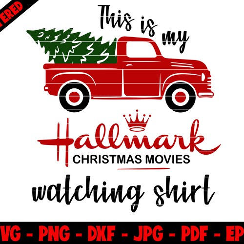 hallmark watching shirt svg