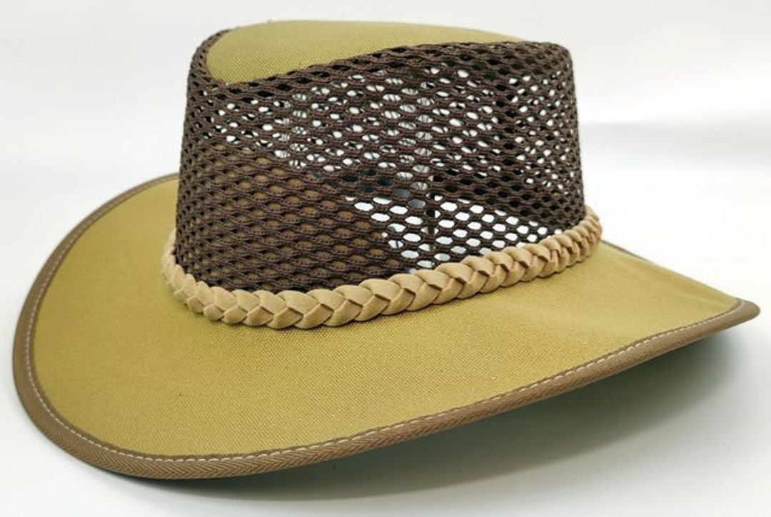Canvas Hat Safari Hat With Mesh Sides Made in South Africa 