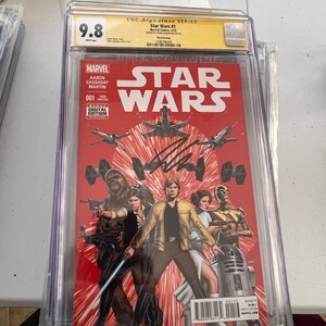 star wars #1 cgc 9.8 ss jason aaron 3rd printing