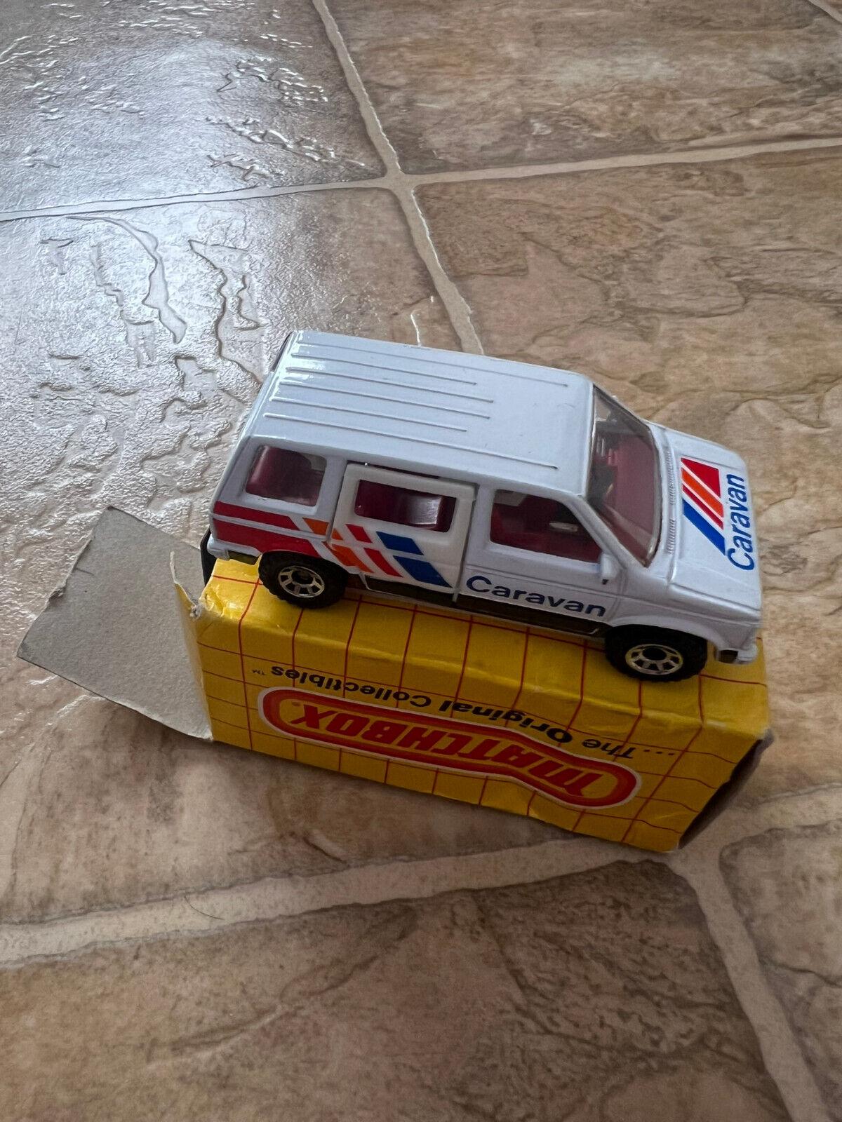 1983 Matchbox White 1984 Dodge Caravan Airport Van #MB-68 Macau NM