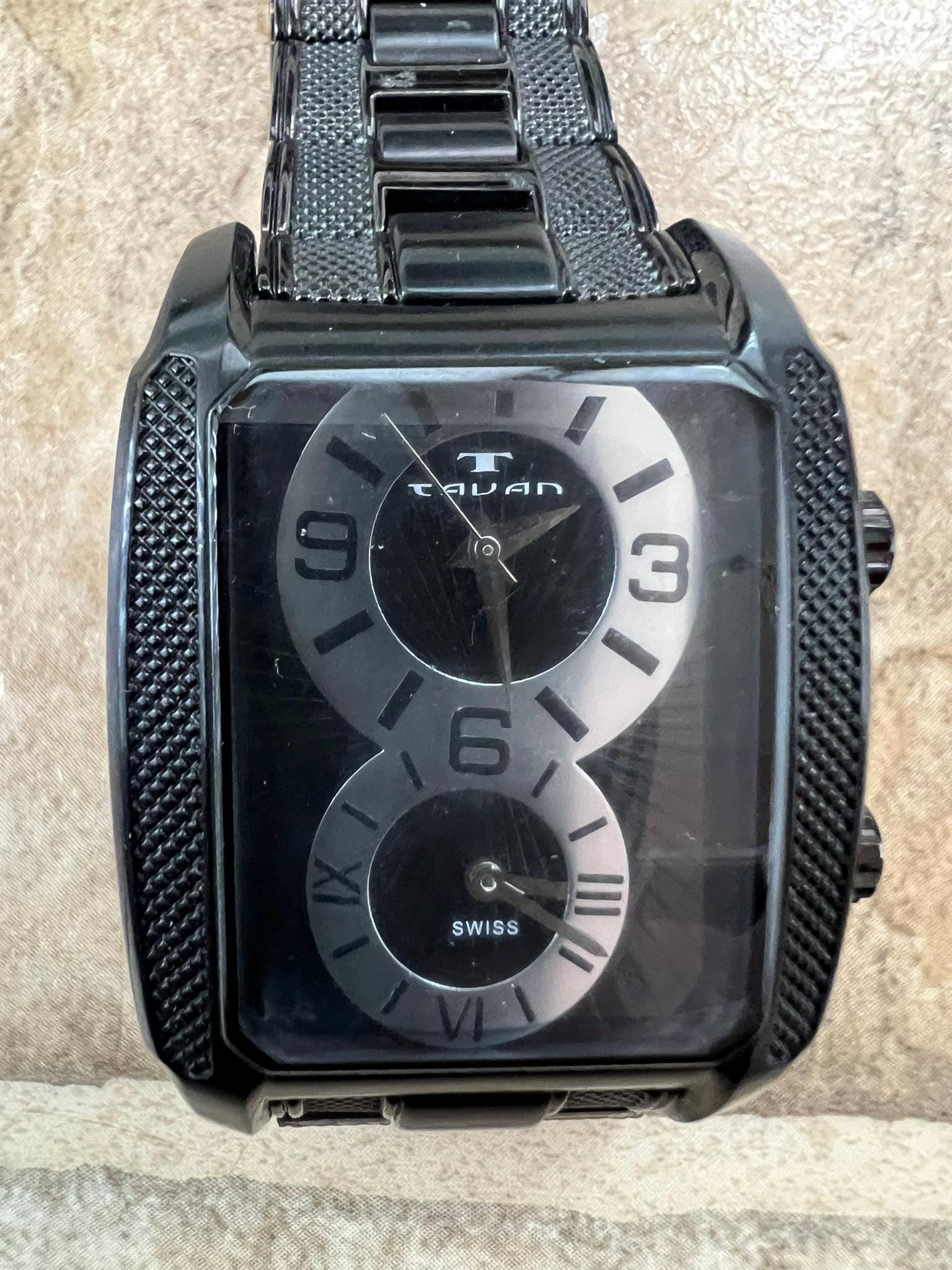 Tavan Silver Studded Watch Tavan Stainless Steel Band Wristwatches for sale | eBay main image 3
