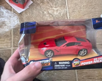 Adventure Force Pull Back Die Cast Power Racer Corvette Stingray Red