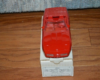 Modelo promocional del Corvette Convertible AMT/ERTL de 1990 (rojo brillante)