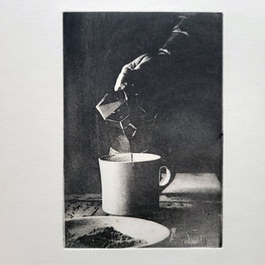 Coffee | Moka Pot | Etching | Print | Signed | Espresso | Barista | Wall Art | Poster | Kitchen | Coffee Shop | Décor
