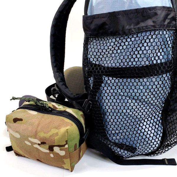 Heavy Duty 6x5x3" Multicam 300D Nylon Ripstop Backpack Hip Waist Belt Pouch Bag