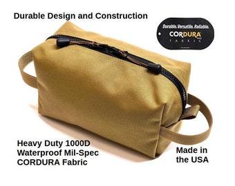 9x5x5" Heavy Duty COYOTE TAN Tactical 1000D CORDURA Utility storage Camping Gear Bag